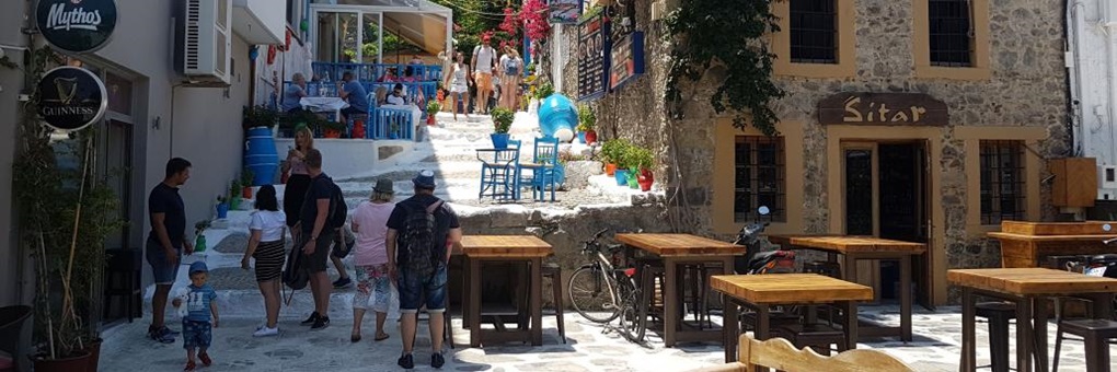 Schöne Treppe in der Altstadt von Kos Stadt